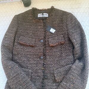 Rag & Bone Textured Brown Tweed Blazer